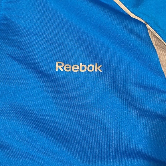 Reebok Athletic Long Sleeve Zippered‎ Collar Jacket Shirt Size L Polyester Blend - Picture 5 of 10